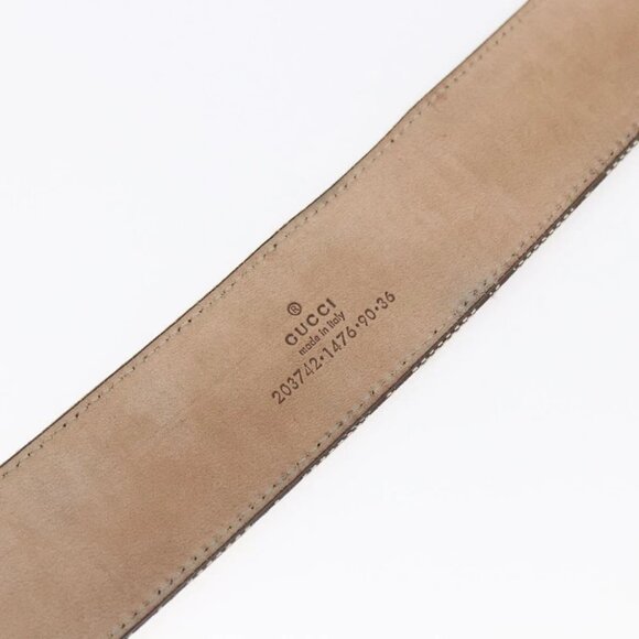 GUCCI GG Canvas Belt 33.5\